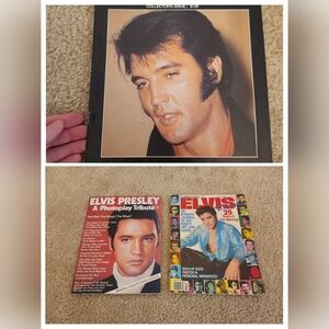 Elvis Presley Lot Of 3 Vtg Magazines Photoplay Tribute PLATINUM Memorial Edition